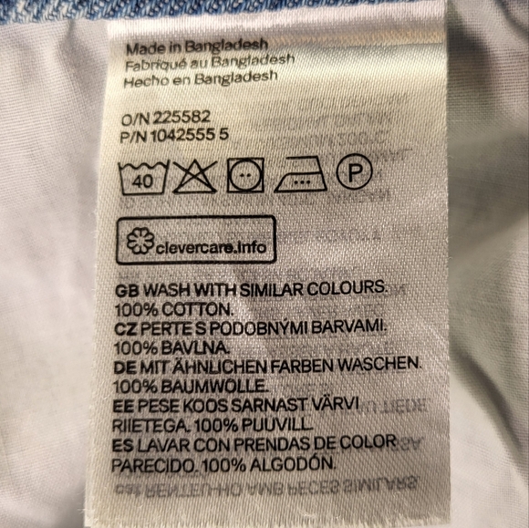 H&M | & Denim 90's Baggy Jeans Distressed Ultra High Rise Jeans size 6 - Picture 9 of 12